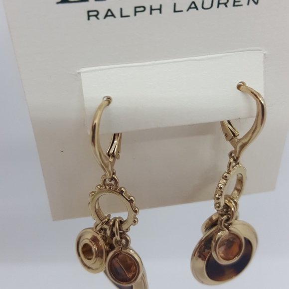 Lauren Ralph Lauren shaky charm drop earrings - Picture 3 of 6